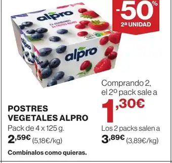 Supercor ALPRO Postres vegetales oferta