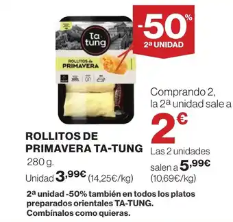 Supercor TA-TUNG Rollitos de primavera oferta