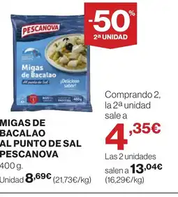 Supercor PESCANOVA Migas de bacalao al punto de sal oferta