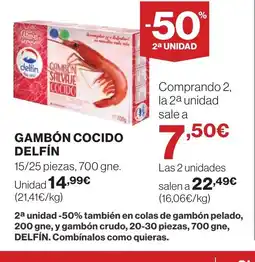 Supercor DELFÍN Gambón cocido oferta