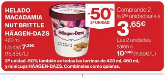 Supercor HÄAGEN-DAZS Helado macadamia nut brittle oferta