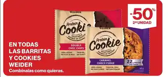 Supercor WEIDER En todas las barritas y cookies oferta