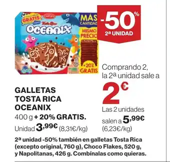 Supercor OCEANIX Galletas tosta rica oferta