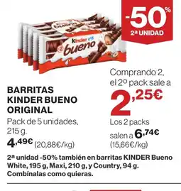 Supercor Barritas kinder bueno original oferta