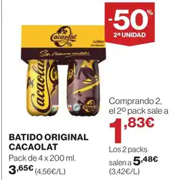 Supercor CACAOLAT Batido original oferta