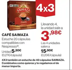 Supercor SAIMAZA Café oferta