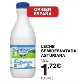 Supercor Leche semidesnatada asturiana oferta