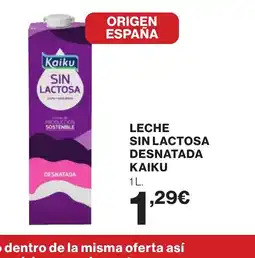 Supercor Leche sin lactosa desnatada kaiku oferta