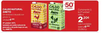 Supercor ANETO Caldo natural oferta