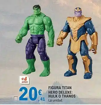 E.Leclerc Figura Titan Hero Deluxe: Hulk O Thanos oferta