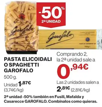 Supercor GAROFALO Pasta elicoidali o spaghetti oferta