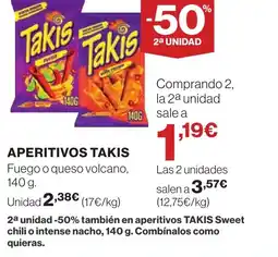 Supercor TAKIS Aperitivos oferta