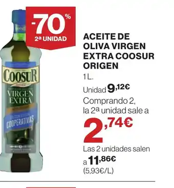 Supercor Aceite de oliva virgen extra coosur origen oferta