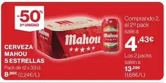 Supercor Cerveza mahou cinco estrellas oferta