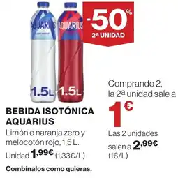 Supercor AQUARIUS Bebida isotónica oferta