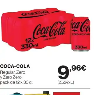 Supercor COCA-COLA Regular, Zero y Zero Zero oferta