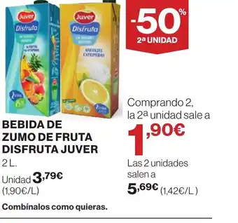 Supercor JUVER Bebida de zumo de fruta disfruta oferta