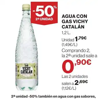 Supercor VICHY CATALÁN Agua con gas oferta