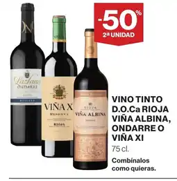 Supercor Vino tinto d.o.ca rioja viña albina, ondarre o viña xi oferta