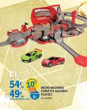E.Leclerc Micro Machines Corvette Raceway Playset oferta