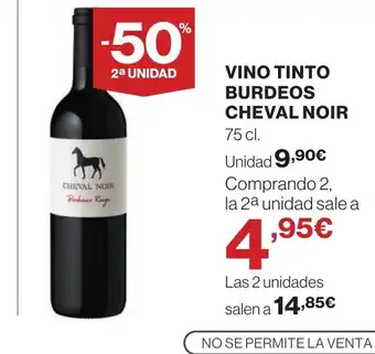 Supercor Vino tinto burdeos cheval noir oferta