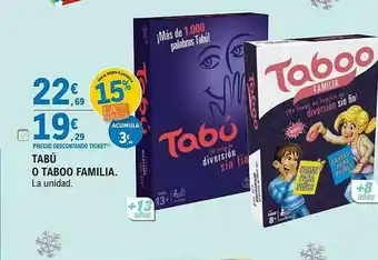 E.Leclerc Tabú O Taboo Familia oferta
