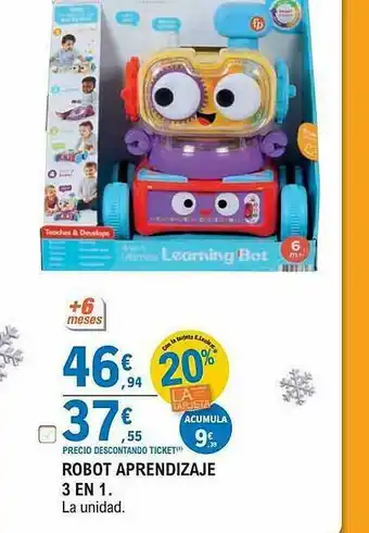 E.Leclerc Robot Aprendizaje 3 En 1 oferta