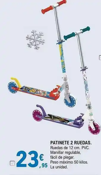E.Leclerc Patinete 2 Ruedas oferta