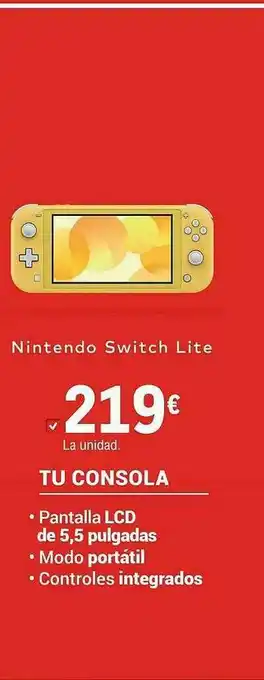 E.Leclerc Nintendo Switch Lite oferta