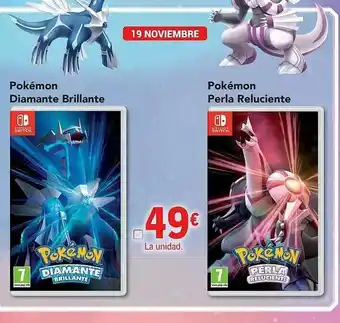 E.Leclerc Pokémon Diamante Brillante Pokémon Perla Reluciente oferta