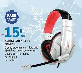 E.Leclerc Auricular Nsx-10 Gaming oferta
