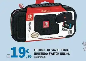 E.Leclerc Estuche De Viaje Oficial Nintendo Switch Nns40 oferta