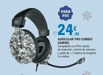 E.Leclerc Auricular Pro Combat Gaming oferta