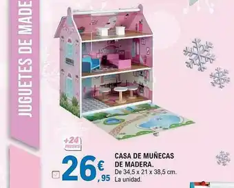 E.Leclerc Casa De Muñecas De Madera oferta