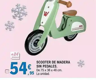 E.Leclerc Scooter De Madera Sin Pedales oferta
