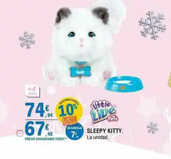 E.Leclerc Sleep Kitty Little Live Pets oferta