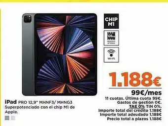 El Corte Inglés Ipad Pro 12.9 oferta