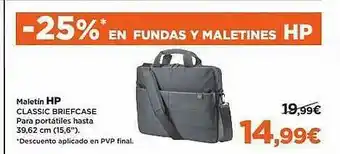 El Corte Inglés Maletín Hp Classic Briefcase oferta