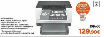 El Corte Inglés Impresora Láser Hp Laserjet M209dwe oferta