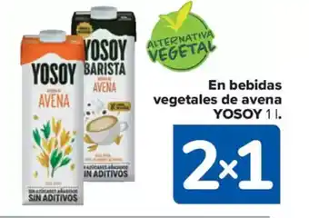 Carrefour Market YOSOY  n bebidas vegetales de avena oferta