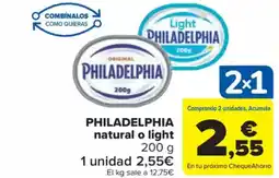 Carrefour Market PHILADELPHIA natural o light oferta