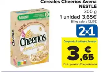 Carrefour Market NESTLÉ Cereales Cheerios Avena oferta