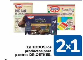 Carrefour Market DR.OETKER En todos los productos para postres oferta