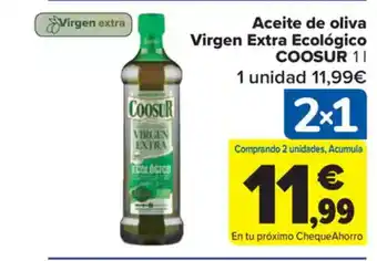 Carrefour Market COOSUR Aceite de oliva Virgen Extra Ecológico oferta