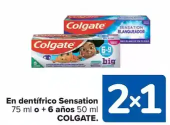 Carrefour Market COLGATE En dentifrico Sensation o + 6 años oferta