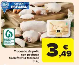 Carrefour Market CARREFOUR EL MERCADO Troceado de pollo con pechuga oferta