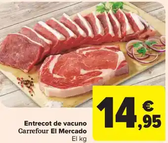 Carrefour Market CARREFOUR EL MERCADO Entrecot de vacuno oferta