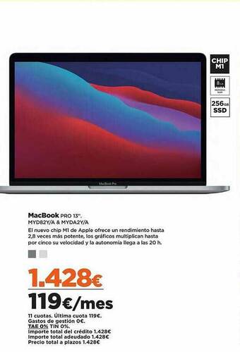 El Corte Inglés Macbook Pro 13 oferta