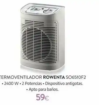 Tien 21 Termoventilador Rowenta So6510f2 oferta