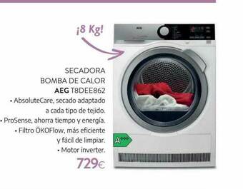 Tien 21 Secadora Bomba De Calor Aeg T8dee862 oferta